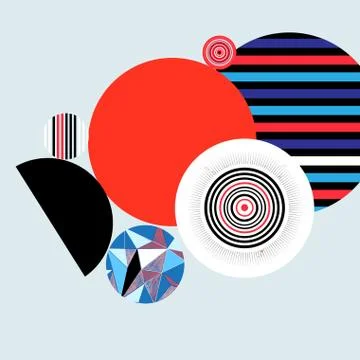 Geometric vector multicolored background Stock Illustration