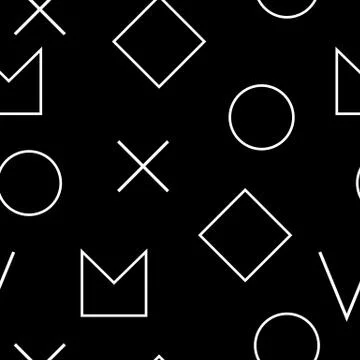 Geometric Vector Pattern Stock Illustration