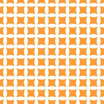 Geometric vector pattern with orange shapes. Square juicy pads 스톡 일러스트
