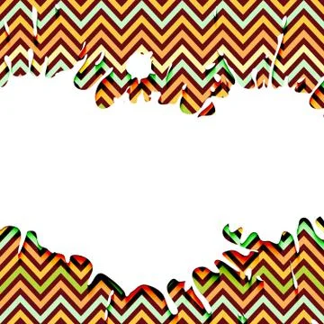 Geometric vector pattern with place for text Stock Illustration