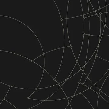 Geometric vector pattern,curves and circles 스톡 일러스트