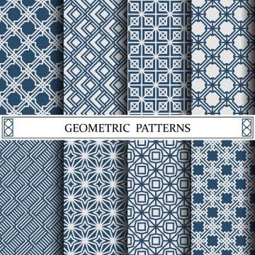 Geometric vector pattern,pattern fills, web page, background, surface and tex Stock Illustration