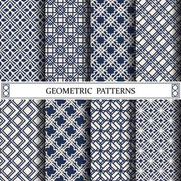 Geometric vector pattern,pattern fills, web page, background, surface and tex Stock Illustration