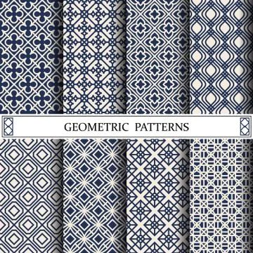 Geometric vector pattern,pattern fills, web page, background, surface and tex Stock Illustration