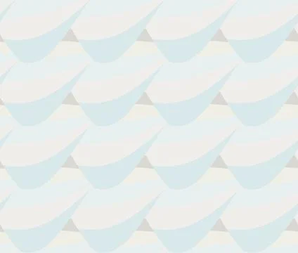 Geometric vector seamless background with bluish smooth shapes on beige. Stockillustratie