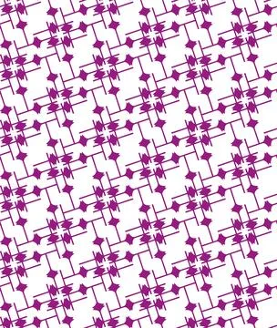 Geometric vector seamless background with diagonally spaced purple elements. Stock Illustration