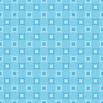 Geometric vector seamless pattern. Background of various blue squares Illustrazione stock