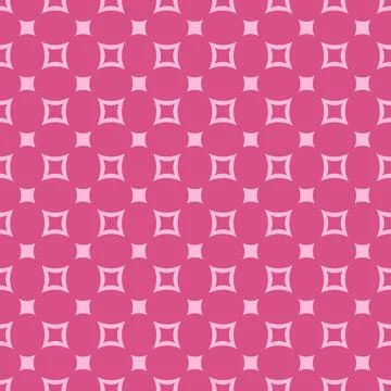 Geometric vector seamless pattern. Background of various pink squares Stock Illustration