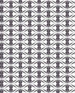 Geometric vector seamless pattern of dark gray elements. Stock Illustration