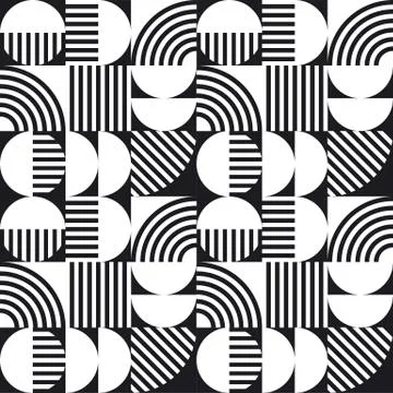 Geometric vector seamless pattern Stock Illustration