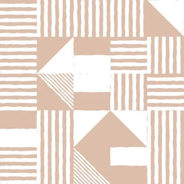 Geometric vector seamless pattern minimal posters with 20s geometric design.. Stockillustratie