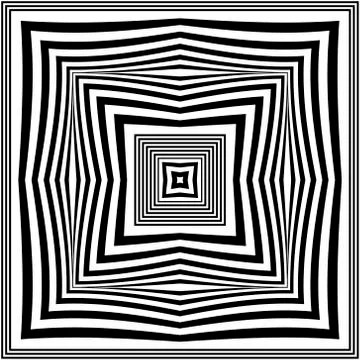 Geometric vector seamless pattern. Radial squares background. Repeat  square  Stock Illustration