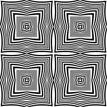 Geometric vector seamless pattern. Radial squares background. Repeat  square  イラスト素材