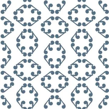 Geometric vector seamless patterns, hand drawn abstract shapes. Stock Illustration