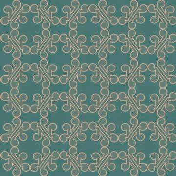 Geometric vector seamless patterns, hand drawn abstract shapes. For Wallpaper Stock Illustration