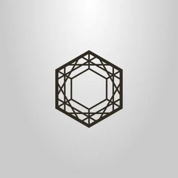 Geometric vector symbol of the luxury gem Stock-Illustration