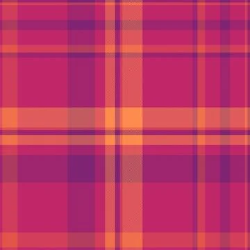 Geometric vector tartan texture, girly seamless check textile. Calm pattern.. Stock Illustration