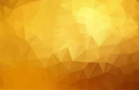 Geometric vector triangular background, gold, yellow, brown. Vector illustrat Stock Illustration