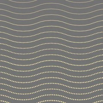 Geometric Vector Wavy Pattern. Classic Ornament Stock Illustration