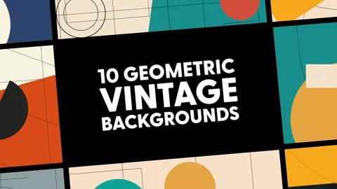 Geometric Vintage Backgrounds Stock After Effects