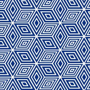 Geometric vintage tile seamless pattern in retro style with Abstract shapes.. Stock Illustration