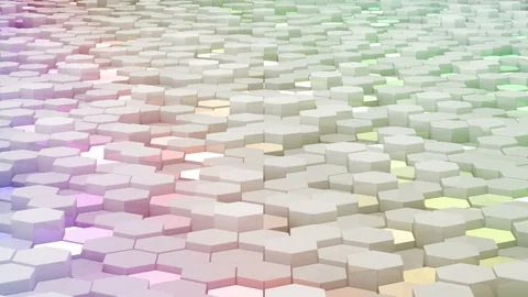 Geometric Wall-F 3 H B1Fb 4k Stock Footage 83375666