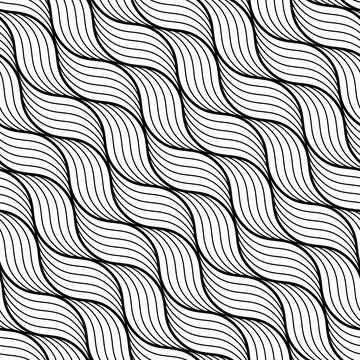 Geometric wave pattern. Seamless vector background. for your design Stockillustratie