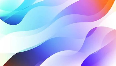 Geometric Wave Shape with Gradient Blurred Abstract Background. For Greeting  Stock Illustration