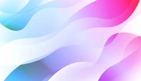 Geometric wave shape with Smooth Abstract Colorful Gradient Backgrounds. For  Stock Illustration