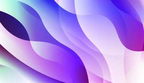 Geometric wave shape with Smooth Abstract Colorful Gradient Backgrounds. For  Stock Illustration