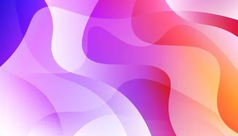 Geometric wave shape with Smooth Abstract Colorful Gradient Backgrounds. For  Stock Illustration