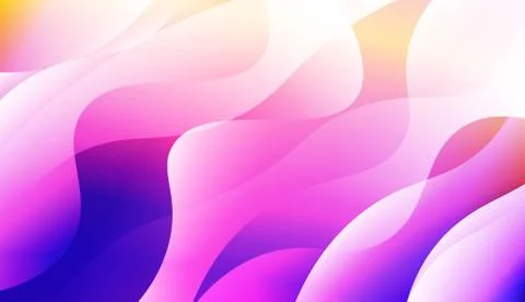 Geometric wave shape with Smooth Abstract Colorful Gradient Backgrounds. For  Stock Illustration