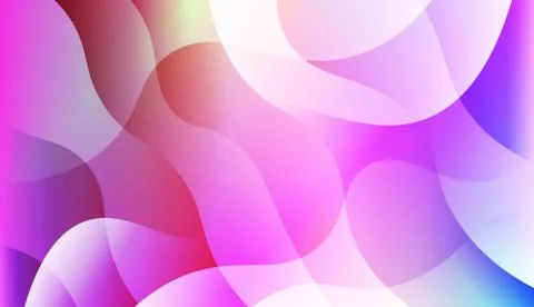 Geometric wave shape with Smooth Abstract Colorful Gradient Backgrounds. For  Stock Illustration