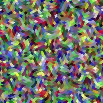 Geometric wavy abstract pattern. Polygonal square background. 스톡 일러스트