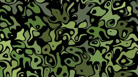 Geometric wavy abstract pattern. Seamless camouflage khaki sharpes background Stock Footage 208030716