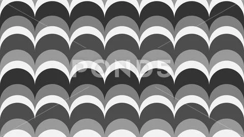Geometric wavy background in shades of gray. Stock Illustration
