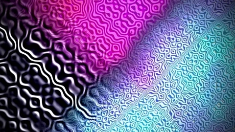 Geometric wavy lines organic cell pattern seamless loop motion Stock Footage 343627991