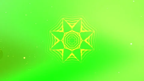 Geometric wavy pattern kaleidoscope green Stock Footage 303560667