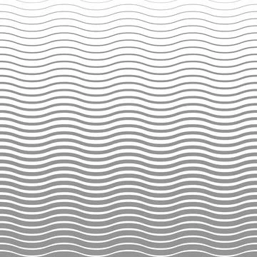 Geometric Wavy Vector Pattern. Classic Ornament 스톡 일러스트