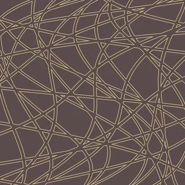 Geometric Wavy Vector Pattern. Classic Ornament Stock Illustration