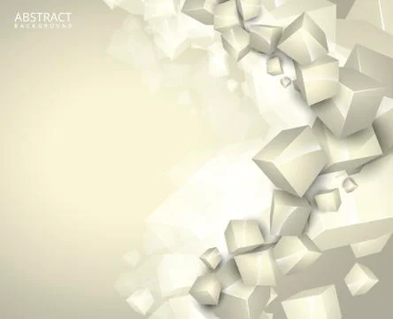 Geometric white abstract background design Stock Illustration