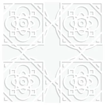 Geometric white background Stock Illustration