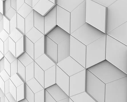 Geometric white background Foto stock