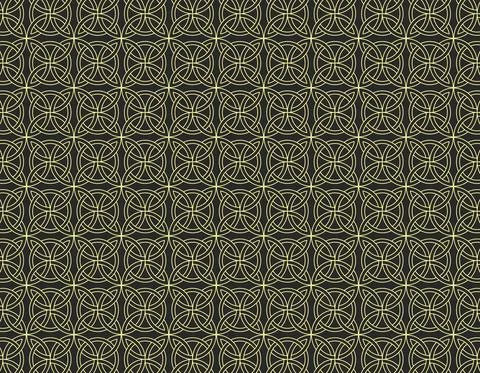 Geometric white knots repetion pattern set collage with dark grey at background Stock Illustration