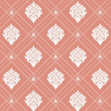 Geometric white ornament pattern  Illustrazione stock
