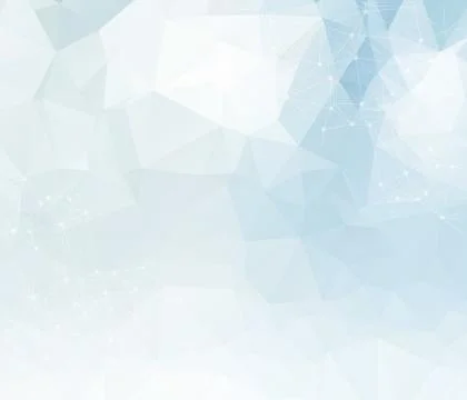 Geometric White Polygonal background molecule and communication. Connected li Stock Illustration