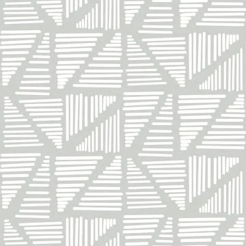 Geometric white triangle lines vector seamless pattern in ethnic tribal style Ilustración de archivo
