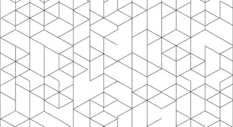 Geometric wireframe 3d cubes structure Illustrazione stock