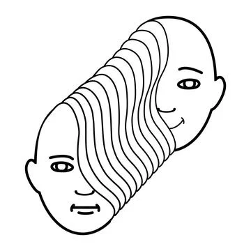 Geometric wireframe shapes, shape distortion and transformation, graphic design Stock Illustration