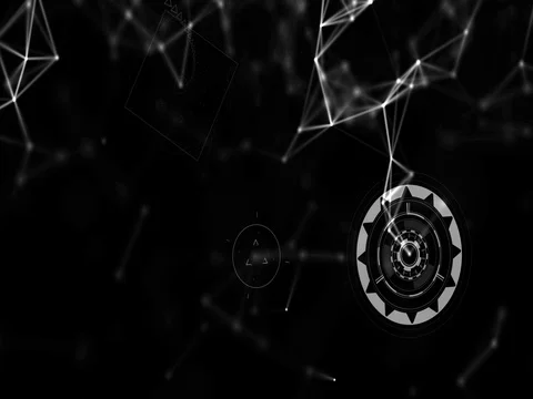 Geometric wiry background transitions 動画素材 72656285